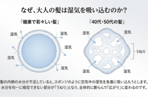 梅雨のうねり・広がりから大人の髪を解放する。梅雨時期の髪のお悩みはHair make Ti-po（ティーポ）におかませ下さい。